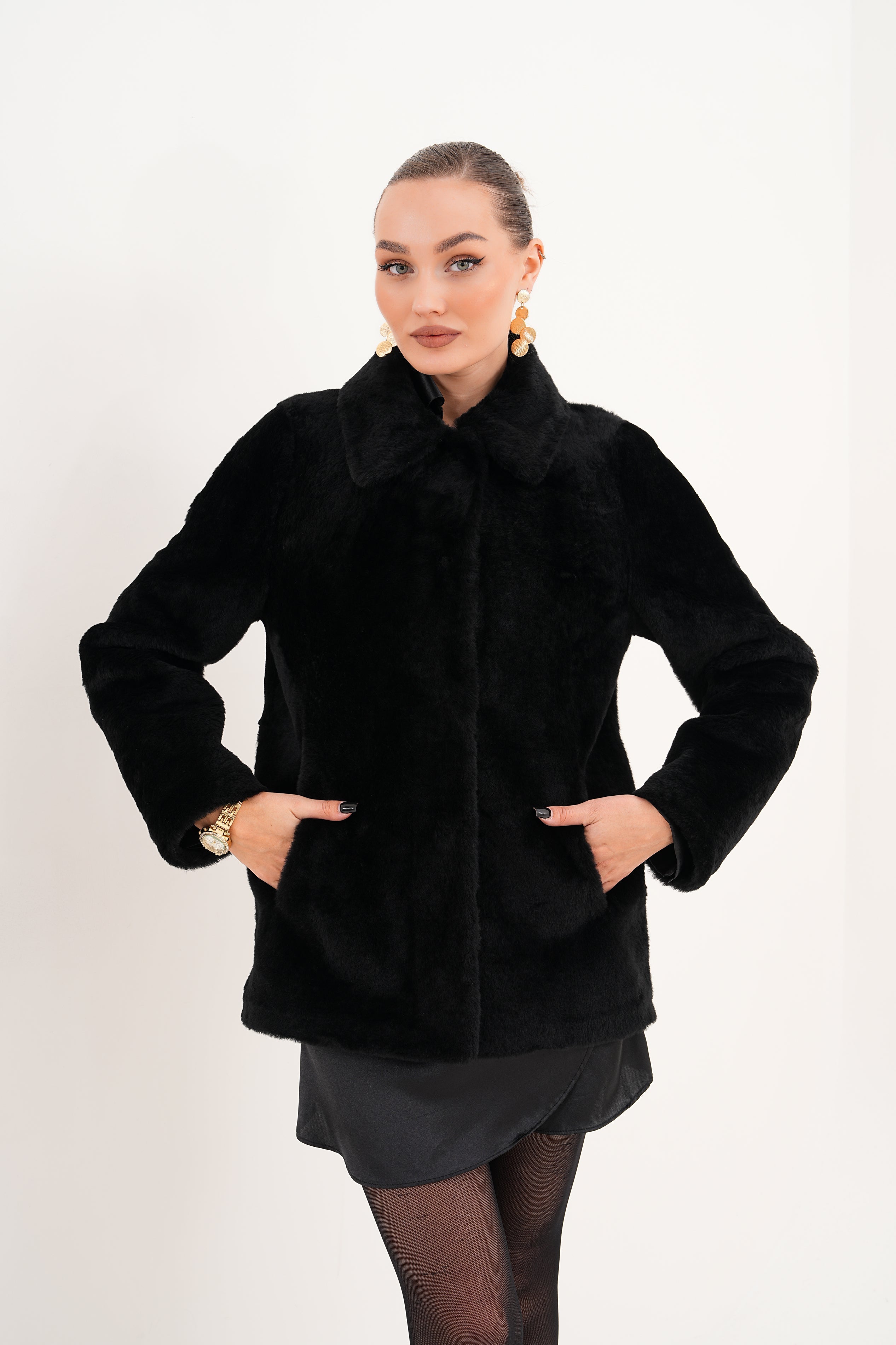 The Ava Reversible Shearling Leather Jacket