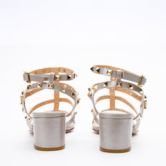 The Nejapa Beige Leather Multi Strap Sandal