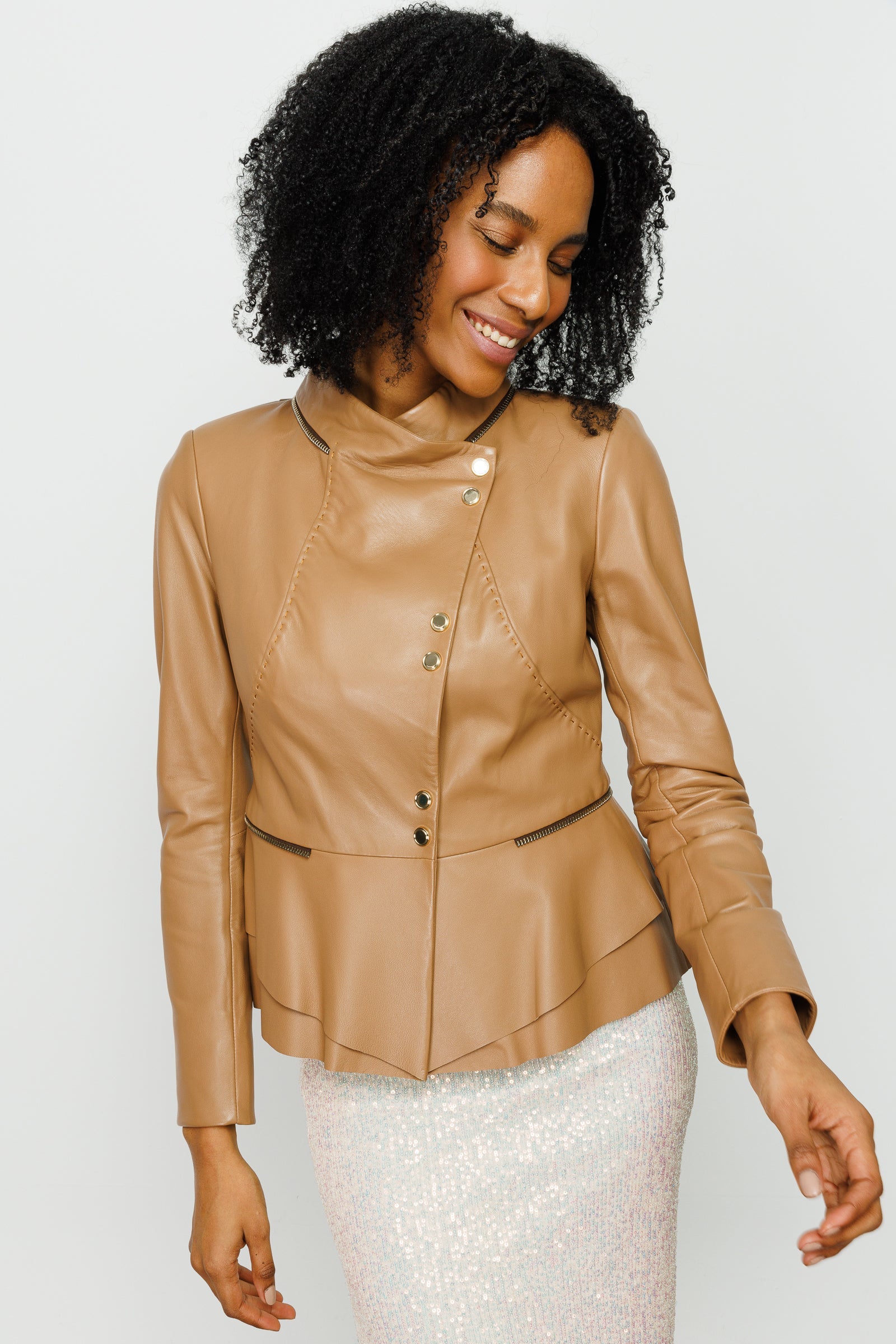 The Olmetti Tan Leather Jacket